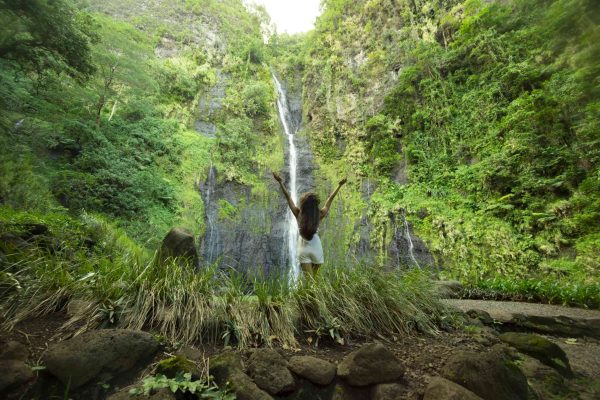3 waterfalls in Tahiti © Grégoire Le Bacon